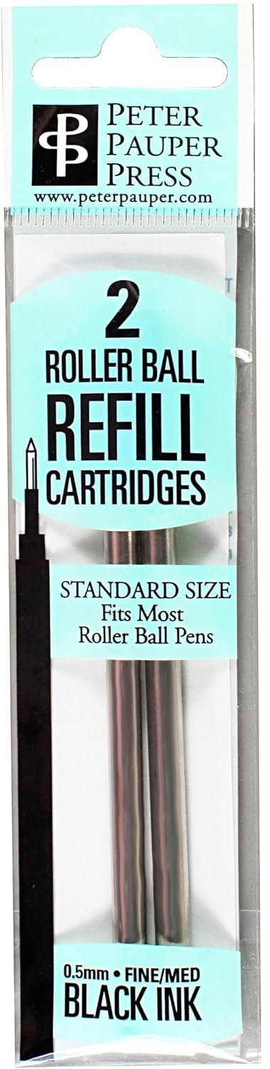 Roller Ball Pen Refill (Black) Pens Peter Pauper Press, Inc.  Paper Skyscraper Gift Shop Charlotte