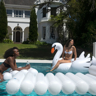 The Resort-Core Original Luxe Ride-On Float Swam | White on White Summer Sunnylife  Paper Skyscraper Gift Shop Charlotte