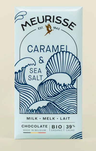 Caramel Sea Salt 39% Cacao Milk Chocolate Bar Food Meurisse  Paper Skyscraper Gift Shop Charlotte