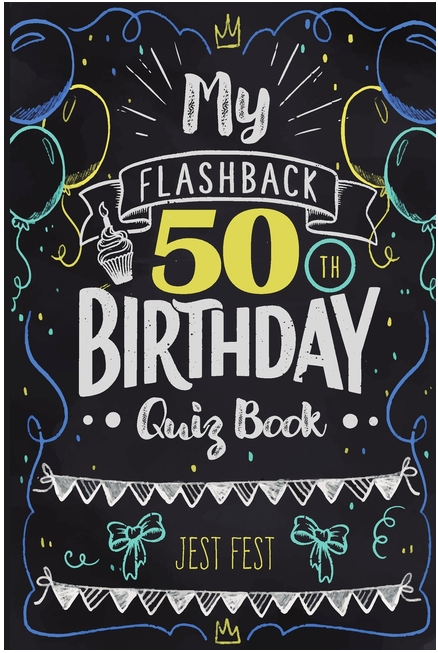 My Flashback 50th Birthday Quiz Book BOOK Ingram Books  Paper Skyscraper Gift Shop Charlotte