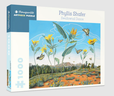 1000 Piece Puzzle | Phyllis Shafer: Swallowtail Dance Puzzles Pomegranate  Paper Skyscraper Gift Shop Charlotte