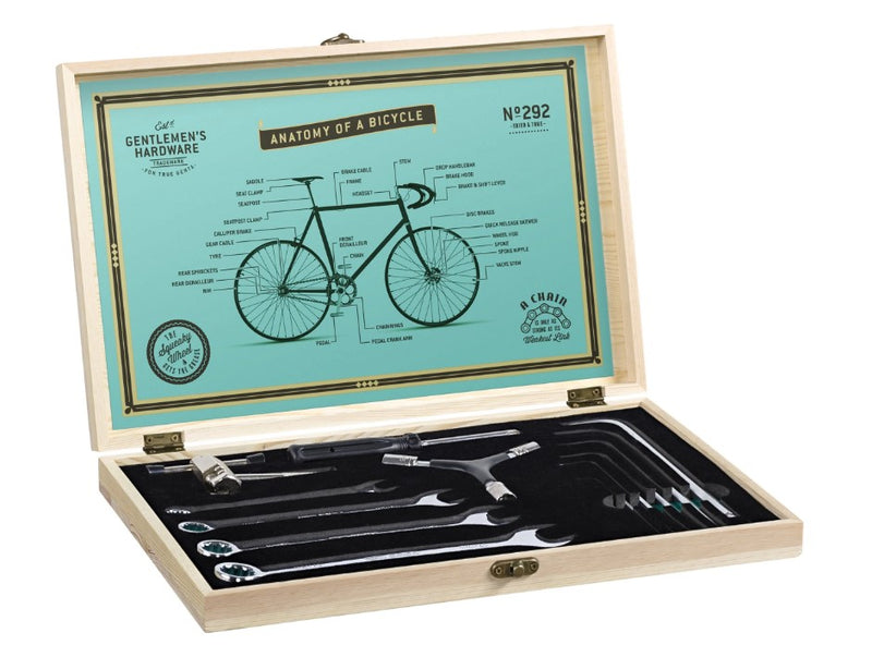 Bicycle Tool Kit in Wooden Box GIFT Gentlemen&
