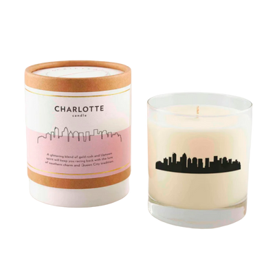 Charlotte Soy Candle Candles Scripted Fragrance  Paper Skyscraper Gift Shop Charlotte