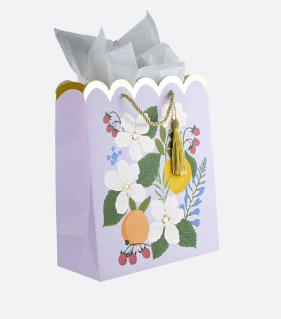 Raspberry Florals Large Gift Bag Cards Elum Designs  Paper Skyscraper Gift Shop Charlotte