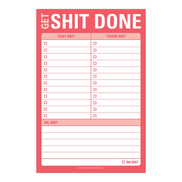 Get Shit Done Great Big Sticky Notes  Knock Knock  Paper Skyscraper Gift Shop Charlotte