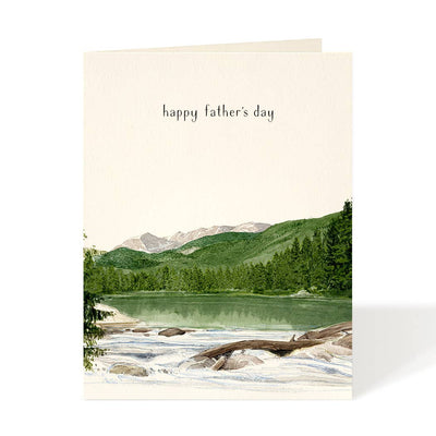 Mountain Stream - Father's Day Card: Occasion Card  Felix Doolittle  Paper Skyscraper Gift Shop Charlotte