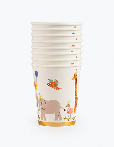 Party Animals 8oz Cups Partyware Rifle Paper Co  Paper Skyscraper Gift Shop Charlotte