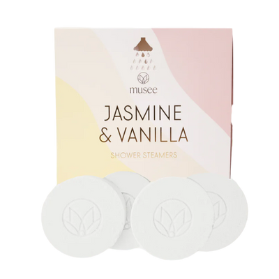 Jasmine & Vanilla Shower Steamers Beauty + Wellness Musee Bath  Paper Skyscraper Gift Shop Charlotte