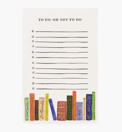 To Do, Not To Do Notepad Cards Rifle Paper Co  Paper Skyscraper Gift Shop Charlotte