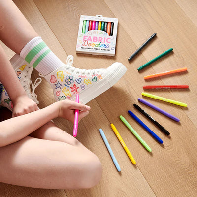 Fabric Doodlers Markers | Set of 12 Kids OOLY  Paper Skyscraper Gift Shop Charlotte