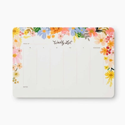 Marguerite Weekly Desk Pad Home Office Rifle Paper Co  Paper Skyscraper Gift Shop Charlotte