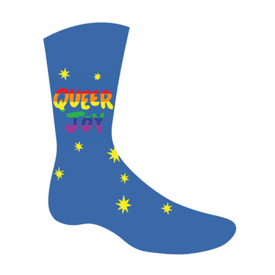 Unisex Crew: Queer Joy Socks Sock It to Me  Paper Skyscraper Gift Shop Charlotte