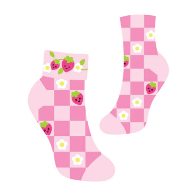 Turn Cuff Crew: Berry Cute Socks Sock It to Me  Paper Skyscraper Gift Shop Charlotte