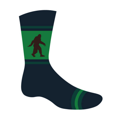 Athletic Ribbed Crew: Bigfoot Socks Sock It to Me  Paper Skyscraper Gift Shop Charlotte