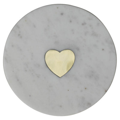 Inlaid Marble Tray - Heart Home Decor HomArt  Paper Skyscraper Gift Shop Charlotte