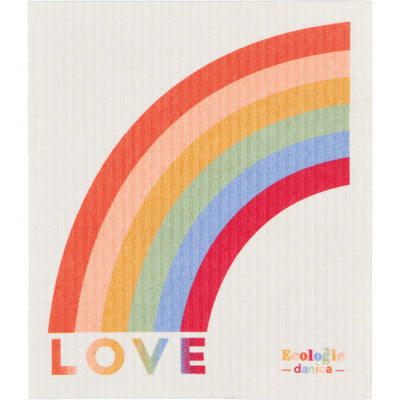 Love is Love Swedish Dishcloth Drinkware Danica Studio (Now Designs)  Paper Skyscraper Gift Shop Charlotte