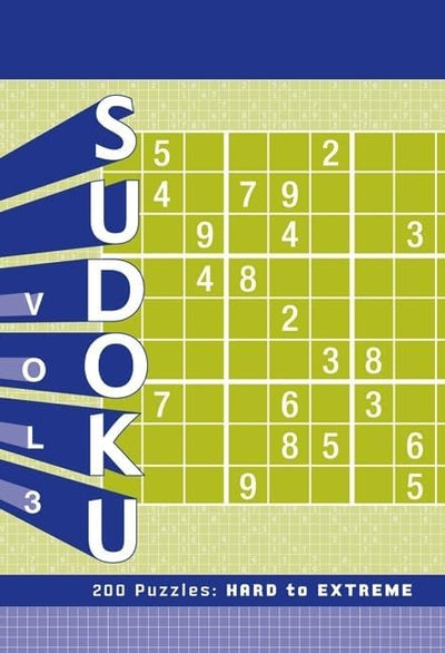 Sudoku Vol. 3 Puzzle Pad: Hard to Extreme Fun Chronicle  Paper Skyscraper Gift Shop Charlotte