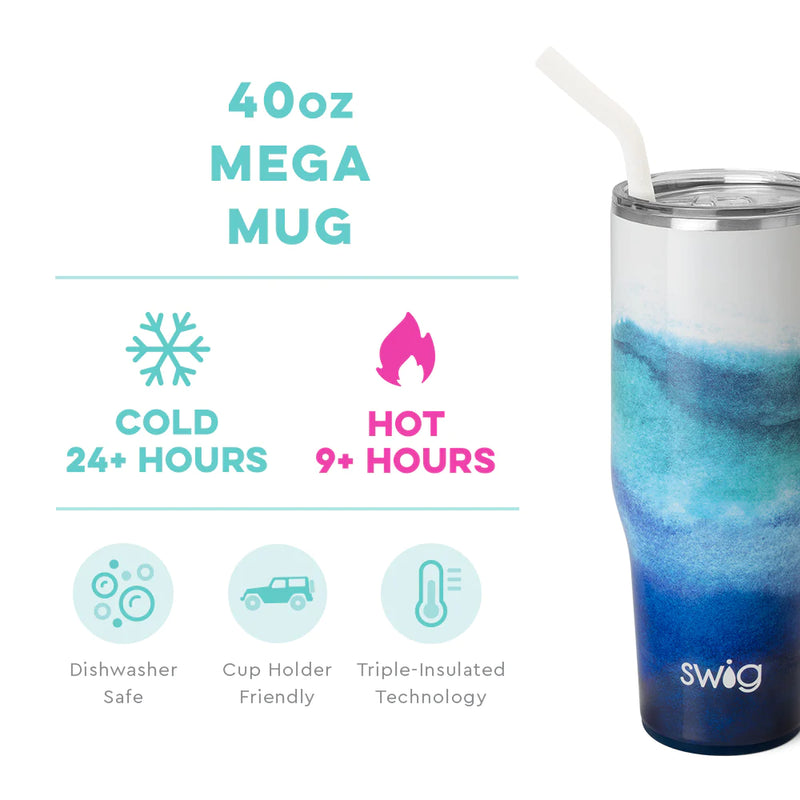 40oz Mega Mug | Sapphire Drinkware Swig  Paper Skyscraper Gift Shop Charlotte