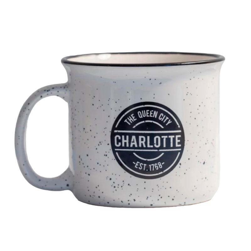 Charlotte Queen City Mug | White Mugs Anna Gelbach  Paper Skyscraper Gift Shop Charlotte