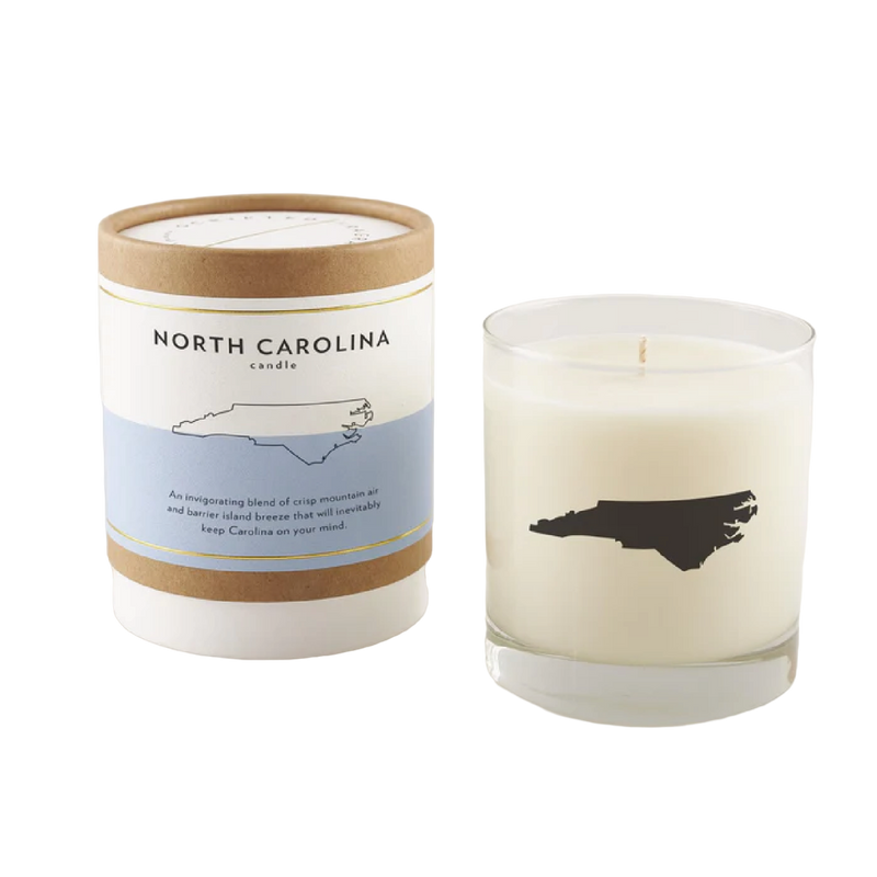 North Carolina Soy Candle Candles Scripted Fragrance  Paper Skyscraper Gift Shop Charlotte