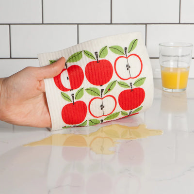 Delicious Apple Swedish Cloth Dishcloths Danica Studio (Now Designs)  Paper Skyscraper Gift Shop Charlotte