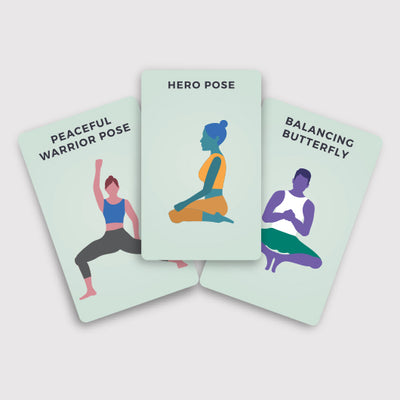 100 Yoga Poses Cards Wellness Gift Republic  Paper Skyscraper Gift Shop Charlotte