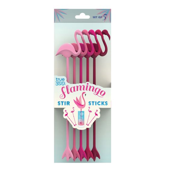 Stir Sticks | Flamingo  True Fabrications  Paper Skyscraper Gift Shop Charlotte