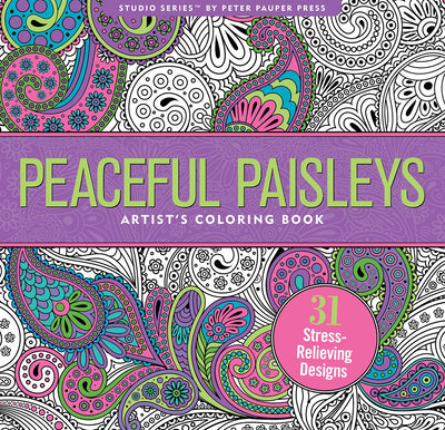 Coloring Book Peaceful Paisleys Art Supplies Peter Pauper Press, Inc.  Paper Skyscraper Gift Shop Charlotte
