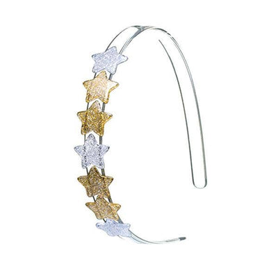 HOL-Centipede Stars Glitter Gold/Silver  Headband  Lilies & Roses NY  Paper Skyscraper Gift Shop Charlotte