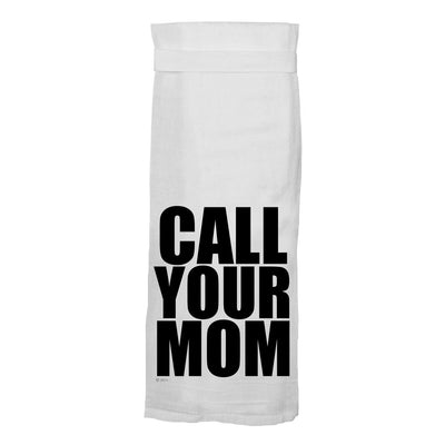 Dish Towel - Call Your Mom Dish Towels Twisted Wares  Paper Skyscraper Gift Shop Charlotte