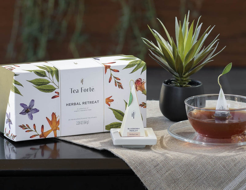 Presentation Box Herbal Retreat Tea Tea Tea Forte  Paper Skyscraper Gift Shop Charlotte