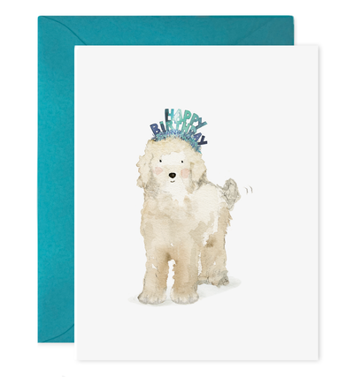 Lucy Dog Labradoodle | Birthday Greeting Card: 4.25 X 5.5 INCHES  E Frances Paper Inc  Paper Skyscraper Gift Shop Charlotte