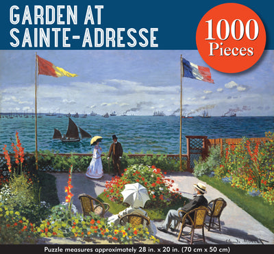 1000 Piece Puzzle | Garden at Sainte-Adresse Jigsaw Puzzles Peter Pauper Press, Inc.  Paper Skyscraper Gift Shop Charlotte