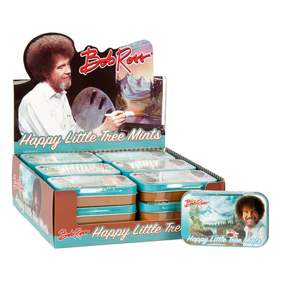 Bob Ross Happy Little Tree Mints - Tin Jokes & Novelty Redstone Foods  Paper Skyscraper Gift Shop Charlotte