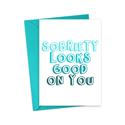 Sobriety Recovery Congratulations Card - Soberversary Gift Cards R is for Robo  Paper Skyscraper Gift Shop Charlotte