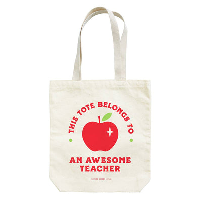 Awesome Teacher Tote Totes Seltzer Goods  Paper Skyscraper Gift Shop Charlotte