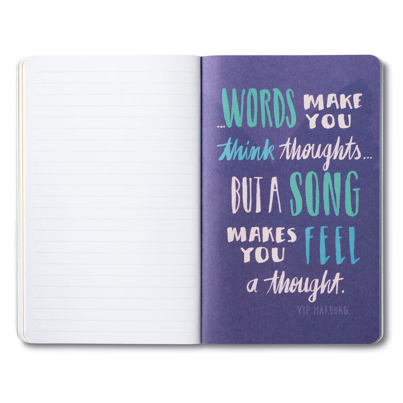 Let Your Music Play | Write Now Journal Journals Compendium  Paper Skyscraper Gift Shop Charlotte