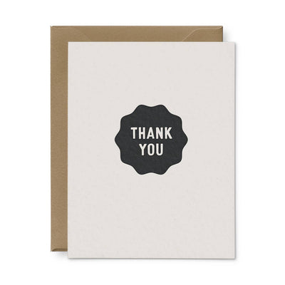 Thank You Circle Greeting Card: Box of 6 Cards Ruff House Print Shop  Paper Skyscraper Gift Shop Charlotte