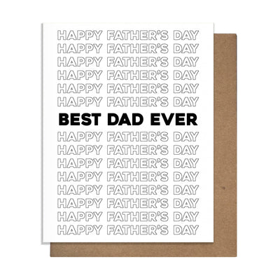 Best Dad Ever Greeting Card Cards Pretty Alright Goods  Paper Skyscraper Gift Shop Charlotte