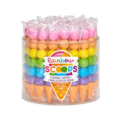 Rainbow Scoops Vanilla Scented Stacking Erasable Crayons Kids Toys OOLY  Paper Skyscraper Gift Shop Charlotte