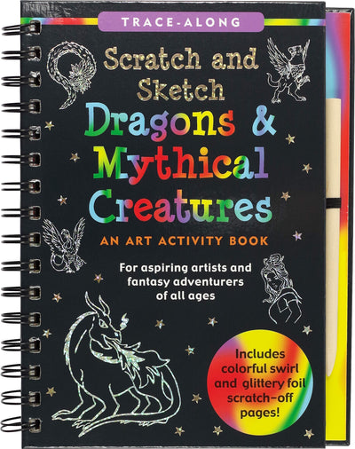 Scratch and Sketch:  Dragons & Mythical Creatures Kids Books Peter Pauper Press, Inc.  Paper Skyscraper Gift Shop Charlotte