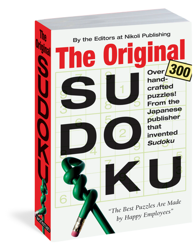 Original Sudoku by Nikoli Publishing | Paperback BOOK Workman  Paper Skyscraper Gift Shop Charlotte