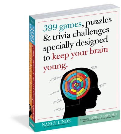 399 Games, Puzzles & Challenges to Keep Your Brain Young by Nancy Linde | Paperback BOOK Workman  Paper Skyscraper Gift Shop Charlotte