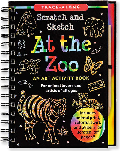 Scratch & Sketch | At The Zoo Children's Peter Pauper Press, Inc.  Paper Skyscraper Gift Shop Charlotte