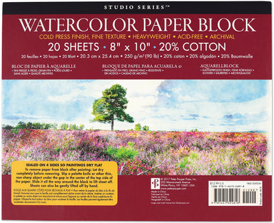 Studio Series Watercolor Block Art Supplies Peter Pauper Press, Inc.  Paper Skyscraper Gift Shop Charlotte