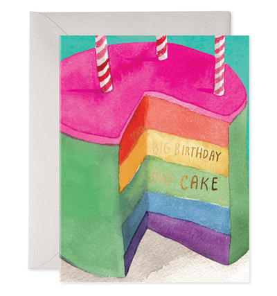 Big Cake | Birthday Greeting Card: 4.25 X 5.5 INCHES  E Frances Paper Inc  Paper Skyscraper Gift Shop Charlotte
