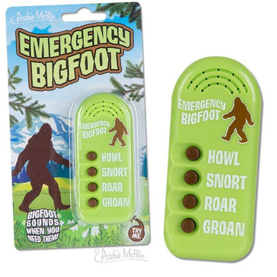 Emergency Bigfoot Sounds Jokes & Novelty Accoutrements  Paper Skyscraper Gift Shop Charlotte