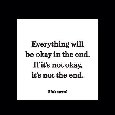 Magnet | Everything will be Okay Magnets Quotable Cards  Paper Skyscraper Gift Shop Charlotte