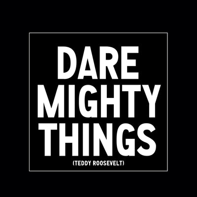 Magnet | Dare Mighty Things Magnets Quotable Cards  Paper Skyscraper Gift Shop Charlotte