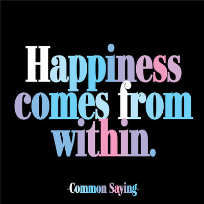 Magnet | Happiness Comes From Within Magnets quotable cards  Paper Skyscraper Gift Shop Charlotte